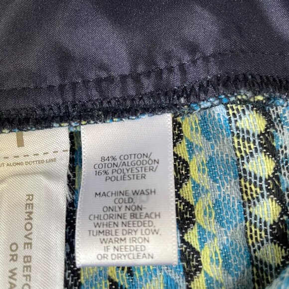 Ann Taylor Loft Woven Patterned Shorts 10 Cotton Blend, Summer Casual Boho Chic - Picture 3 of 11